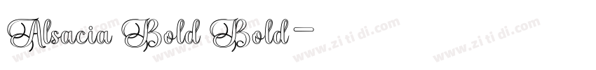 Alsacia Bold Bold字体转换
